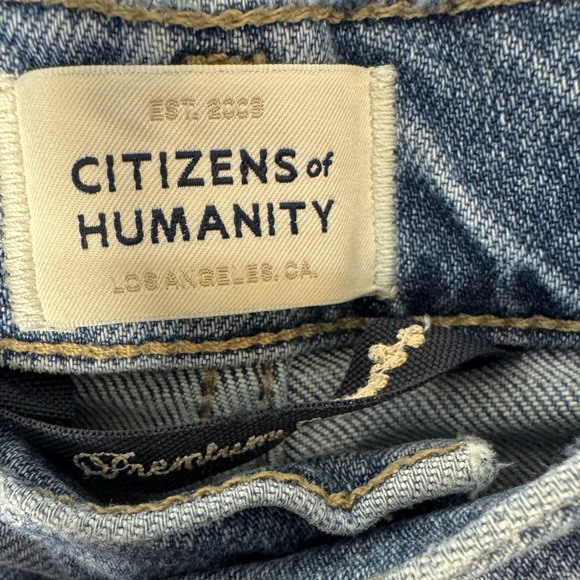 Citizens of Humanity Daphne Crop High -Rise Straight Distressed Jean size 29 - Picture 6 of 8